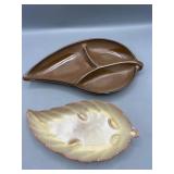 Frankoma leaf dishes