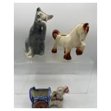 Vintage Horton cat planter & more