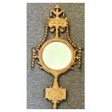 Wooden decorative wall mirror