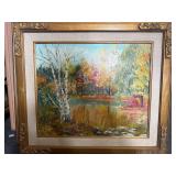 Signed oil painting on canvas