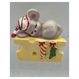 Vintage Christmas left and mouse & cheese S & P