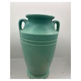 Vintage double handle pottery vase