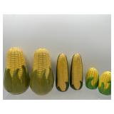 Vintage Shawnee corn salt & pepper & more