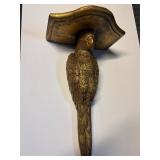Decorative parrot wall shelf