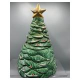 Vintage Christmas tree cookie jar