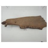 Fossilized gastropod lower jaw with teeth