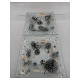 Vintage Higgins fused art glass dishes