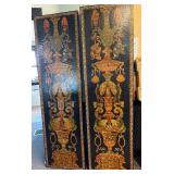 Pair of 7' Maitland Smith lacquered wall panels