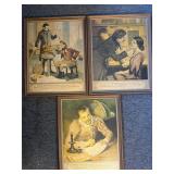 Vintage Bausch & Lomb framed prints