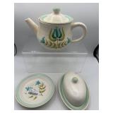 Franciscan tulip time tea pot & more