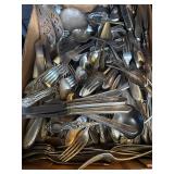 Antique and vintage silver plate flatware
