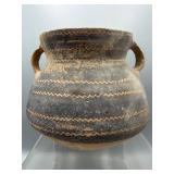Chinese Neolithic pottery handled pot