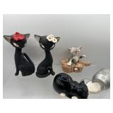 Vintage Davar black cats s & p & more