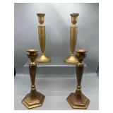 Vintage brass candlesticks