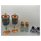 Vintage  luster ware salt & pepper & more