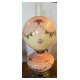 Antique gone with the wind parlor lamp