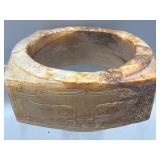 Carved Chinese stone cong