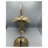 Vintage silver plate brides basket