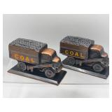St. Louis Coal metal book ends