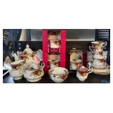 Royal Albert old country roses teapot and more