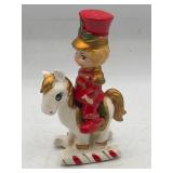 Lefton Toy Soldier & rocking horse S & P shakers