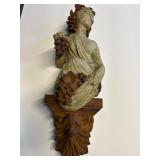 figural wall hanging resin with stone coating