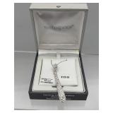 Sterling silver Swarovski crystal necklace