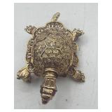 Sterling silver turtle pin brooch