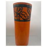 Italian orange vase