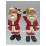 Vintage Christmas Santa Claus S&P shakers