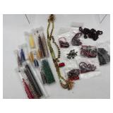 Garnet, smoky topaz and other jewelry making beads