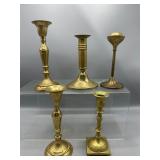 Vintage brass candle holders