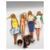 Vintage Barbie dolls