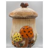Vintage mushroom cookie jar
