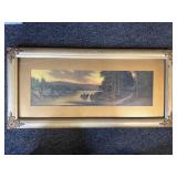 Antique framed print