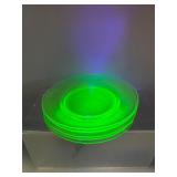 Green uranium plates