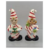 Vintage Christmas Norcrest candy cane S & P
