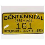 1975 Illinois Centennial license plate misspelling