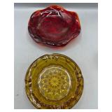 Fenton amberina swirl dish & more
