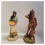 Vintage Native American Statues