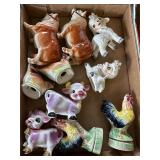 Vintage farm animals salt & pepper