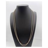 2 sterling silver necklaces