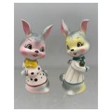 Vintage Enesco bunny rabbit S & P shakers