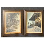 Pair of Ito Nisaburo framed art