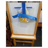 Double sided Dry erase chalkboard easel