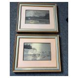 Pair of Jamie Wyeth framed art