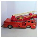 Vintage Metal Toy Fire Truck