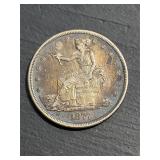 1877 US silver trade dollar