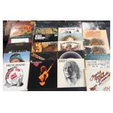 Vinyl record albums John Denver, Willie Nelson& mo