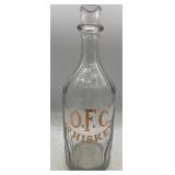 Vintage OFC Whiskey bottle